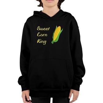 Sweet Corn King Foodie Gift Youth Hoodie | Mazezy