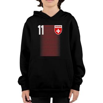 Switzerland Futboll Soccer Jersey Gift Youth Hoodie | Mazezy