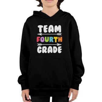 Team Fourth Grade Gift For School Teachers And 4Th Graders Youth Hoodie | Mazezy