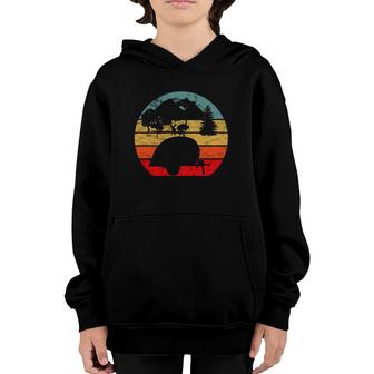 Teardrop Vintage Retro Sunset Camper Tiny House Rv Trailer Youth Hoodie | Mazezy CA