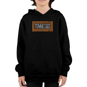 Tennessee Orange State Flag Distressed Vintage Youth Hoodie | Mazezy