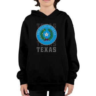 Texas Seal Of The Lone Star State Youth Hoodie | Mazezy