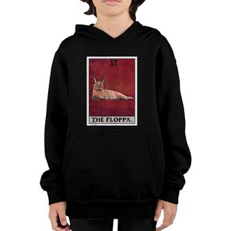 The Floppa Caracal Cat Tarot Card Funny Meme Youth Hoodie | Mazezy