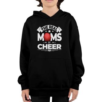 The Real Moms Of Cheer Cheer Mom Cheerleader Youth Hoodie | Mazezy