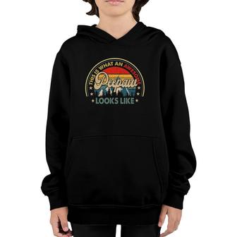 This Is What An Awesome Peepaw Looks Like Retro Youth Hoodie | Mazezy DE
