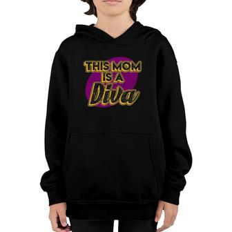 This Mom Is A Diva For Moms & Mommy Mother's Day Youth Hoodie | Mazezy DE