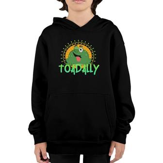 Toadally Totally Awesome Cute Funny Animal Pun Gift Youth Hoodie | Mazezy
