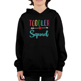 Toddler Squad Teacher Back To School Youth Hoodie | Mazezy