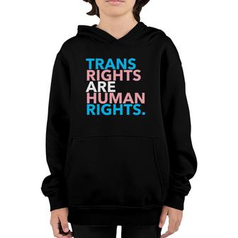 Trans Rights Are Human Rights Youth Hoodie | Mazezy