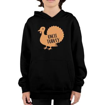 Uncle Turkey Family Thanksgiving Gift Youth Hoodie | Mazezy