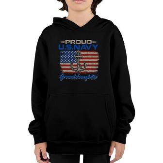 Us Navy Proud Granddaughter - Proud Us Navy Granddaughter Youth Hoodie | Mazezy