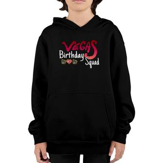Vegas Birthday Squad Cute Funny Party Youth Hoodie | Mazezy