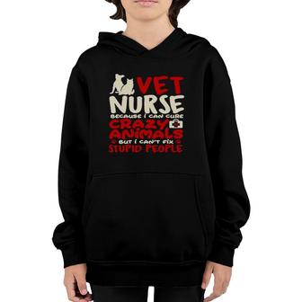 Vet Nurse Funny Nursing Careers Cute Pet Animal Nurse Gifts Youth Hoodie | Mazezy