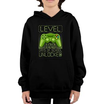 Video Gamer Student 100Th Day 100 Days Of School Teacher Youth Hoodie | Mazezy