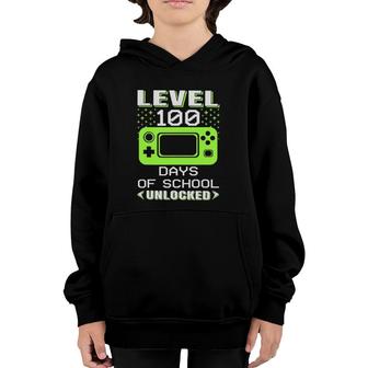 Video Gamer Student 100Th Day Teacher 100 Days Of School Youth Hoodie | Mazezy
