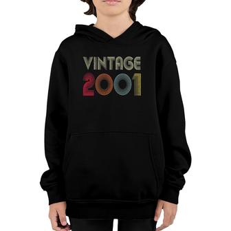 Vintage 2001 21St Birthday Gift Men Women 21 Years Old Youth Hoodie | Mazezy