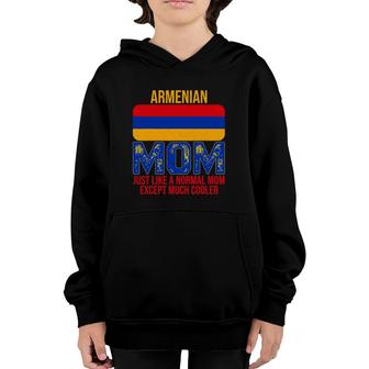 Vintage Armenian Mom Armenia Flag Design For Mother's Day Youth Hoodie | Mazezy
