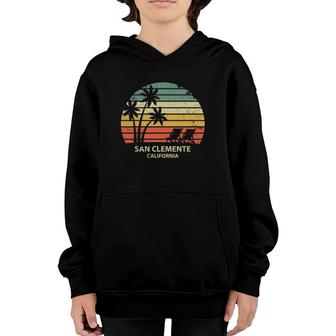 Vintage California San Clemente Beach Cool Retro Youth Hoodie | Mazezy