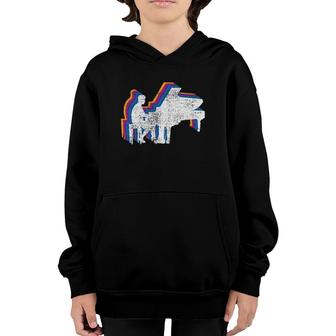 Vintage Piano Player Music Lover Youth Hoodie | Mazezy