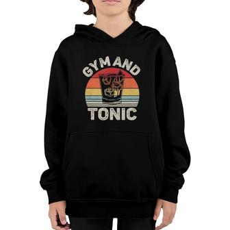 Vintage Retro Gym Gin And Tonic Gin Lover Gift Youth Hoodie | Mazezy