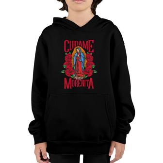 Virgen De Guadalupe Cuídame Morenita Youth Hoodie | Mazezy