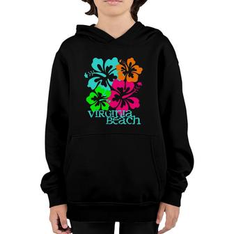 Virginia Beach Tropical Paradise Travel Surf Ocean Vacay Youth Hoodie | Mazezy