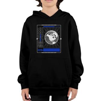 Waves Tech Future Sad Aesthetic Edgy Streetwear Youth Hoodie | Mazezy