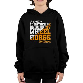 Wheel Horse Farming Tractor Gift Youth Hoodie | Mazezy