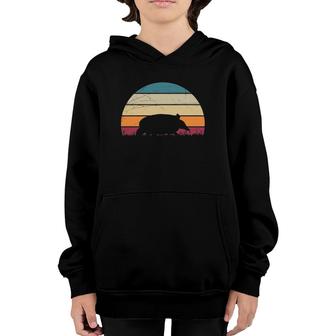 Wildlife Outdoor Animal Wild Nature Retro Armadillo Youth Hoodie | Mazezy