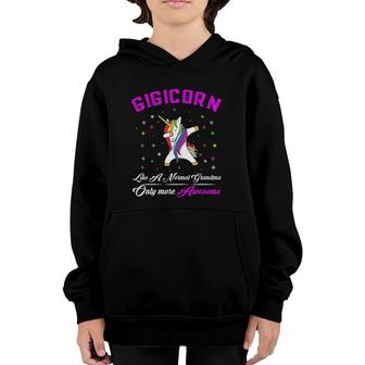Women Gigicorn Like A Normal Grandma Only More Awesome Youth Hoodie | Mazezy