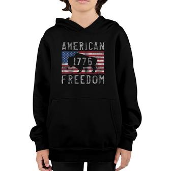 Womens 4Th Of July American Freedom Buffalo 1776 Graphic Youth Hoodie | Mazezy CA