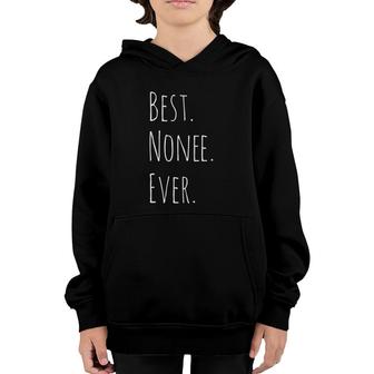 Womens Best Nonee Ever Gift For Your Grandmother Youth Hoodie | Mazezy