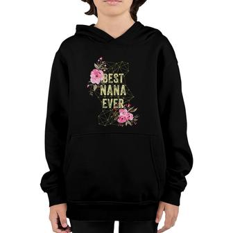 Womens Cute Best Nana Ever Costume Mothers Day Gift Grandma Youth Hoodie | Mazezy