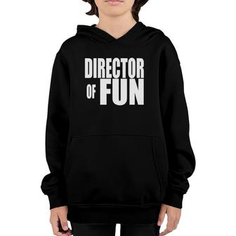 Womens Director Of Fun Party Wedding Planner Event Coordinator V-Neck Youth Hoodie | Mazezy