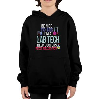 Womens Funny Medical Lab Tech Laboratory Technician Gift Youth Hoodie | Mazezy
