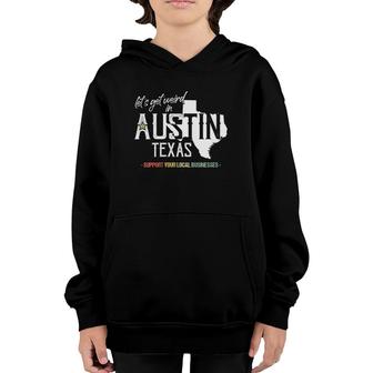 Womens Get Weird Austin Texas Souvenir Austin Texas Gift Youth Hoodie | Mazezy