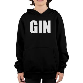 Womens Gin & Tonic Gin & Juice Gin Matching Couples Halloween V-Neck Youth Hoodie | Mazezy