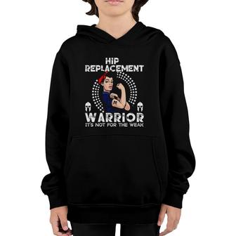 Womens Hip Replacement Women T Warrior Awareness Gift Youth Hoodie | Mazezy