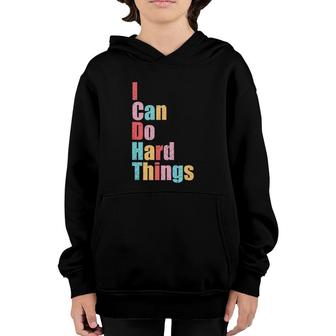 Womens I Can Do Hard Things Vest Workout Summer Casual  Youth Hoodie