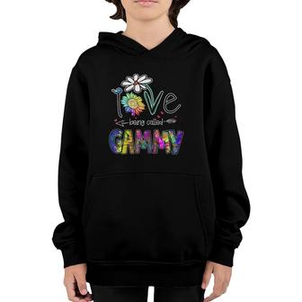 Womens I Love Being Called Gammy Daisy Sunflower Mother's Day Gifts Youth Hoodie | Mazezy