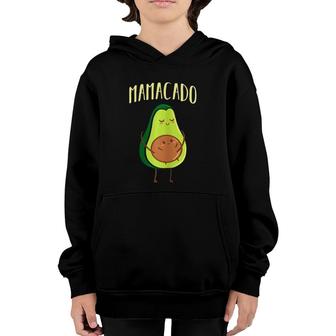 Womens Mamacado Pregnancy Announcement Gift Avocado Youth Hoodie | Mazezy