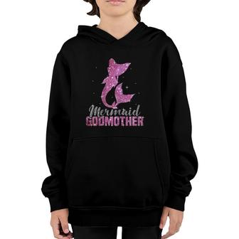 Womens Mermaid Godmother Birthday Party Gift Youth Hoodie | Mazezy