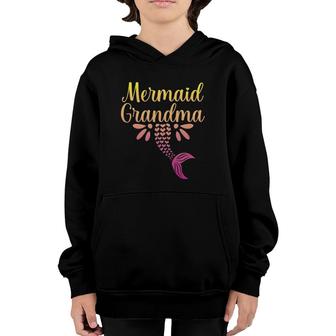 Womens Mermaid Grandma Underwater Grandmother Myth Folklore Youth Hoodie | Mazezy