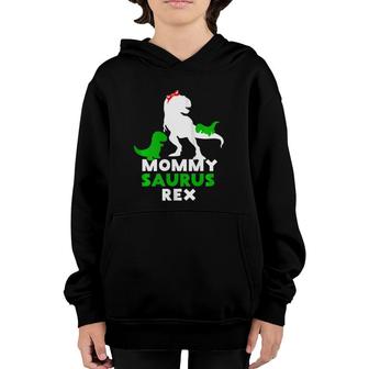 Womens Mommysaurus Rex Dinosaur Mother Youth Hoodie | Mazezy