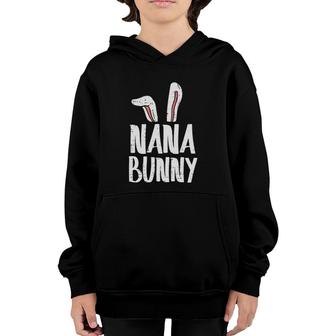 Womens Nana Bunny Ears Cute Easter Family Matching Grandma Women Youth Hoodie | Mazezy AU
