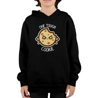 Womens One Tough Cookie Women Kids Mom Cute Baking Youth Hoodie | Mazezy