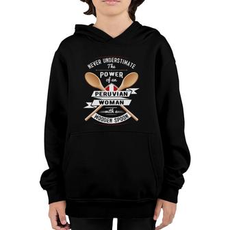 Womens Peruvian Funny Women Mom Aunt Gift Youth Hoodie | Mazezy