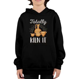 Womens Pottery Funny Potter Kiln Quote Humor Pottery Gift V-Neck Youth Hoodie | Mazezy