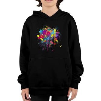 Womens Pretty Dirty Paint Splatter Colours Youth Hoodie | Mazezy DE