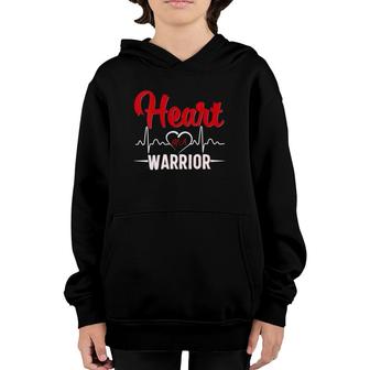 Womens Proud Of A Heart Warrior Chd Awareness Gift Youth Hoodie | Mazezy